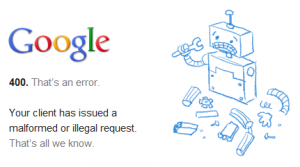 Errore HTTP 400 di Google