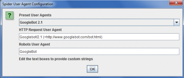 Configurazione di Screaming Frog - 2